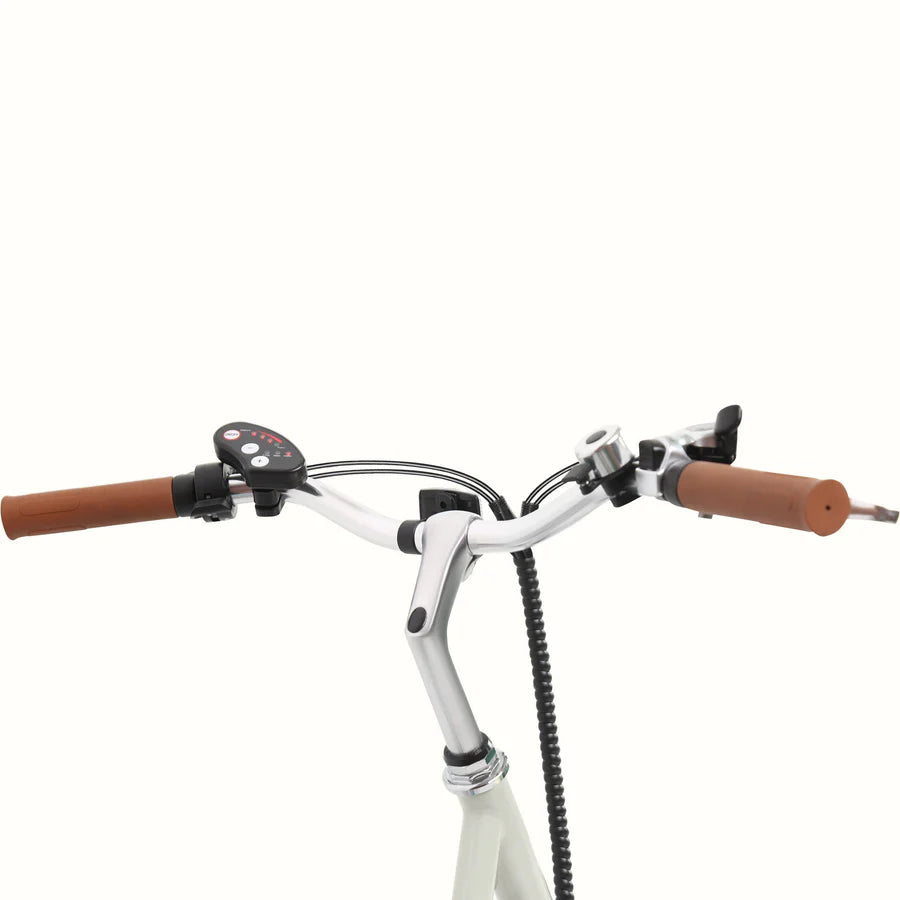 Retrospec Beaumont Rev Electric City Bike 36V 350W - Step Through EGG SHELL