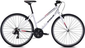 Fuji Absolute 2.1 ST Step Through Pearl White Hybrid Bike 17"